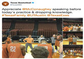 Texas Basketball @TexasMBB Appreciate @McConaughey speaking before today's practice & dropping knowledge #TexasFamily @UTAustin @TexasExes