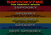5SPOOKY7ME THE PERFECT SPOOK 2SPOOKY IT IS TOO LATE A SKELETON IS INSIDE YOu SPOOKY P SPOOPY SPOOPY THERE IS A SKELETON RIGHT BEHIND YOU LOOK OUT IMMINENT DANGER OF SKELETONS NO SKELETONS NEARBY BUT I'M KIND OF SCARED ANYWAY NOT SPOOKY T IS SAFE BUT ALWAYS BE ALERT FOR SKELETONS