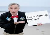 Pee is stored in the balls