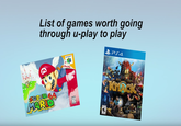 List of games worth going through u-play to play