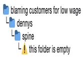 blaming customers for low wage Ldennys spine Lthis folder is empty