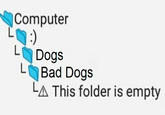 Computer L / Dogs Bad Dogs This folder is empty