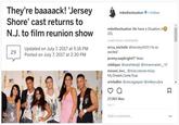 @mikethesituation's Instagram post They're baaaack! 'Jersey Shore' cast returns to N.J. to film reunion shoW mikethesituation.Follow mikethesituation We have a Situation IT GTL Load more comments errca_michelle @hensley9303 I'm so excited jeremy.waybright17 Yesss siddiqazr @sarahdewjii @imranmaster_ 10 mousei_locc_ @miss.ceecee.missy My.Dream.Come.True erinladkin @cescagaspari @mikeyrubra Updated on July 7, 2017 at 5:16 PM Posted on July 7, 2017 at 2:30 PM 29 27,003 likes JULY 7 Add a comment...