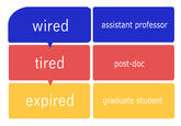 wireda assistant professor tired post-doc expired graduate student