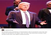 captainsnoop the donald trump animatronic at disneyland's hall of presidents looks like they made an animatronic for hillary, went "oh f---" and stretched a hastily-made donald trump skin over hillary's facial structure