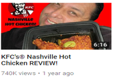 NASHVILLC HOT CHIcken 6:16 KFC'S® Nashville Hot Chicken REVIEW! 40K views 1 year ago