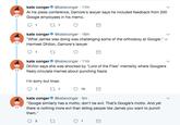 kate conger @kateconger 17m At his press conference, Damore's lawyer says he included feedback from 200 Google employees in his memo kate conger@kateconger 16m "What James was doing was challenging some of the orthodoxy at Google."- Harmeet Dhillon, Damore's lawyer kate conger @kateconger 11m Dhllon says she was shocked by "Lord of the Flies" mentality where Googlers freely circulate memes about punching Nazis I'm sorry but Imao kate conger@kateconger 5m "Google similarly has a motto, don't be evil. That's Google's motto. And yet there is nothing more evil than telling people like James you want to punch them. 2