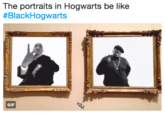 The portraits in Hogwarts be like #BlackHogwarts GIF