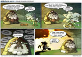 VG CATS #314-FOUR FINGER DISCOUNT THIS LANO.. HERE IS THE BIRTHPLACE OF THE KINGDOM oF HHR AH YE6... TAKE WHAT OU NEED ON YOUR JOURNEv. NOW HYRULE WAS- FREE APPLES! FREE STICKS! FREE AXE! THE COLO WINDS OF GANNON BLOW ONCE MORE. 60 HYRULE. APPLES! FREE CRICKET FREE PANTS/ MA COPYRIGHT 2017 by SCOTT RAMSOOMAIR VGCATS.com