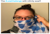 The #LeiaChallenge with infinity scarf!