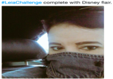 #LeiaChallenge complete with Disney flair.