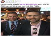 RichardむSpencer @RichardBSpencer Here's a photo of @JackPosobiec and me in Cleveland, at a bar during the RNC. and lean, she served a fine beer, to all ohe brought cheer ani she graces our pub lihe a queen.