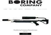 BORING COMPANY HOME FAQ JOBS MEDIA FEEDBACK HAT FLAMETHROWER THEBORING COMPANY The Boring Company Flamethrower $500.00 Pre-Order
