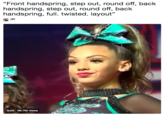 "Front handspring, step out, round off, back handspring, step out, round off, back handspring, full. twisted. layout" 0:03 39.7M views