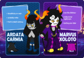 . runs the shitshow bloodthirsty on main midsummer nightmare . probably vriska fresh to death sentence texting your sister ARDATA CARMIA MARVUS XOLOTO