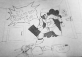 rt's PRCEDURE 110- MONTAUK NO! SCP – Containment Breach black and white cartoon drawing art