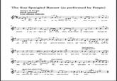 The Star Spangled Banner (as performed by Fergie) Tempo di Fergie Pitch optional Con vibrato ridicolo Oh say can you see by the dawn's ear -ly ie what so proud - lay way 3- aiou(??)at the twi light's las glea ming who's broad stripes an bright stocks through the per ah lus fi 'er he ram parts we watched were so ga lant-ly trea ming yand the hand gestures discarding pitch 17 ー3 ro cket's red glare the bombs mmmburst ting in air gave proo through the nigh that our 23 rit. try to recover rit flag was there oh say does that star span-gled ba ner-rer yeh-yet 28 ignore bass player al fine way yay? O'er the landof the free yand the home of the bray