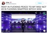 shay @CHAMPIONMARA Follow REST IN F------ PEACE TO MY WIG! NCT 2018 F------ SNAPPED! BITCH! WIG! 2:14 204 views