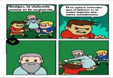 Amigos, la violencia nunca es la respuesta Él no quiere entender que el Spinner es el mejor juguete que existe actualmente