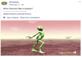 Artnoux February 7. Who Dances like a popoy? dailymotion.com/artnoux See original Rate this translation