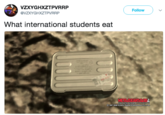 VZXYGHXZTPVRRP @VZXYGHXZTPVRRP Followv What international students eat META GEARSO e198ア2008 Konami DigitalEnİrlar "nent