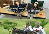 wearing matening. oUttits with your best friend
