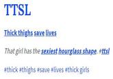 TTSL Thick thighs save lives That girl has the sexiest hourglass shape. #ttsl #thick #thighs #save #lives #thick girls