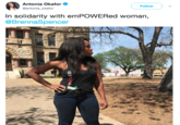 Antonia Okafor @antonia_okafor Follow In solidarity with emPOWERed woman, @BrennaSpencer