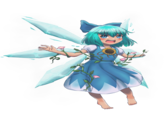 Artist= JoMunNafuda

Artist's rendition of a tanned Cirno.
