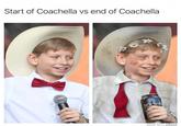 Start of Coachella vs end of Coachella MADE WITH MOMUS