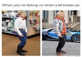 When you're dating vs when y'all break up MADE WITH MOMUS