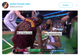 jaylen brown stan @BesharmKutti Follow THO BA FINALS Me at 3am in be My insecurities 4CLE 69n 2BOS 661 3rd | 5:14 | 24|ESFİ İBOS LEADS 1-0 TO: 4 TO: 5