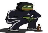 I originally thought this was some random Slavic pepe with no connection to Tripaloski whatsoever, but the Adidas shirt and specific choice of beer make me think otherwise.