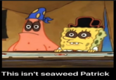 This isn't seaweed Patrick