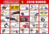 Nintendos E 2018 BINGO Pokémon for Switch They casually announce something at Treehouse Remake Wiiu port Retro Studios game Come on Ocarina CoME ON of T3D HD EDITION r wathing! nexl o other Stay tunad MARIO MAKER Miyamoto experimental pet 3+ newcomer announcements Boring developer talk project 3DS game announcement Another "4" momment for Smash Bros. during E3 .. and thats why Copain he is calledAre you quys still ) Litte Mac! playing 3DS? No? Whafevar. Heres Mather 3D! Cr Third party aracter announcement for Smash Treehouse awkwardness Fire Emblem for Switch F-Zero, because I'm a madman WELP ev Gats in over your drea character worse ters charac at the Smash Animal Crossing for Switch Yoshi game title and releaseTalks about online service date Announcement championship Oh »o, here comes Bayonetta 3 trailer Witheraftl Simoh Belmant with the chair! Release dar yvays, heres К.К Drum Solo lt Paper World LIDE DLC for a game that is already outSpyro Trilogy on Switch Metroid Prime 4 trailer Nintendo cant do E3 without a "We're currently working on Mario game that game" YES! FINALLY/ NO trailer NO imagas NO concept art Ploy UP ario Curling text comics cartoon games line fiction comic book