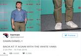 DOC ARS DOCK D ARGOS 2 DOCK harman @deadpoool Follow DAMN DANIEL! BACK AT IT AGAIN WITH THE WHITE VANS: 2:25 PM-19 Feb 2016 다 4,695 5,590 Twitter