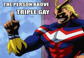 "Requested":https://knowyourmeme.com/comments/4342866 by "ThatAmethyst.":https://knowyourmeme.com/users/thatamethyst Screencap of All Might from _My Hero Academia_ (I don't know the episode because I don't watch this, but it's apparently a scene where he says to keep property damage to a minimum).