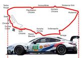 Tertre Rouge Mulsanne Kink PlayStation Chicane Michelin Chicane Mulsanne Esses Chicane lop Porsche Indianapolis Curves Ford Chicane Maison Arnage Blanche 32
