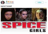 Follow @ADAMATOMIC send tweet SPICE GIRLS