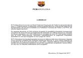FCBARCELONA COMUNICAT El FC Barcelona ha enviat a la Reial Federació Espanyola de Futbol la demanda laboral que l'11 d'agost passat va interposar contra el jugador Neymar Jr davant del Jutjat Social de Barcelona, per tal que la traslladi a la Federació Francesa de Futbol i a la FIFA, als efectes legals oportuns. En aquesta demanda, el Club reclama al jugador la quantitat ja liquidada corresponent a la prima de renovació per incompliment de contracte; 8,5 milions d'euros en concepte de danys i perjudicis, i un 10% addicional en concepte de mora. El Club també reclama que el Paris Saint-Germain assumeixi subsidiàriament el pagament d'aquestes quantitats en cas que el jugador no se'n pugui fer cårrec. El FC Barcelona ha impulsat aquestes accions en defensa dels seus interessos, després d'una rescissió unilateral del contracte instada per Neymar Jr, pocs mesos després de la signatura de la seva renovació fins a ľany 2021. Aquesta defensa s'exercirà seguint sempre els procediments establerts davant dels organismes competents i sense entrar, en cap cas, en disputes dialèctiques amb el jugador. Barcelona, 22 d'agost del 2017