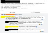 l present to you Every Discussion About the "Pink Tax," a play in one act. Her. Women pay more for the same product than men! Me: Then buy the men's product. Her. But it's not the same! Me: <waits patiently for dawning realization> Fin. Like Comment and 15 others I thought pink taxes were for feminine hygiene products and products only women buy. Are there male versions of the products that carry the so-called pink tax? Like Reply 12w I'm working on a sequel called "Neither Apples Nor Oranges Are Pink, So Stop Trying to Compare Tampons With Condoms." Like Reply 12w That's going to fit on a playbil? Like Reply 12w My playbill is 23% larger than a woman's SO. Like Reply 12w