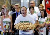 photo from the 2018 hot dog eating contest