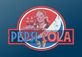 This is a mix of an old Pepsi advert with the Jurassic Park Logo