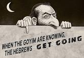 WHEN THE GOYIM ARE KNOWING, THE HEBREWS GET GOING