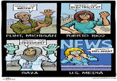 WHERE'S OUR WATER? WHERE'S OUFR ELECTRICITY? FLINT, MICHIGAN PUERTO RICO WHERE'S OUR FREEDOM? WHERE'S MELANİA? GAZA U.S. MEDIA www.sinkers.org