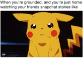 When you're grounded, and you're just home watching your friends snapchat stories like GIF TEAM-YOUGO TME