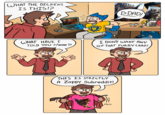 GOATHEART-COMICS.COm JHAT THE DICKENs IS THIS!? D-DAD LJHAT HAVE I I DONT WANT ANY OF THAT FURRY CRAP! TOLD YoU r/wow !? THIS IS STRICTLY A Zappy Subreddit! FROS! GOATHEART-COMICS