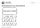 emo dad @gothstepdad Follow according to my calculations | this aint it chief | 78 9| / 9:50 PM 10 Jul 2018