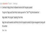 madaboutdebían 756 points . 2 months ago Overheard in Magic Johnson's Hollywood mansion after free agency opened: "He got me," Magic said of Sam Presti's trade coup over him. "That f***ing Presti boomed me." Magic added, "He's so good," repeating it four times. Magic then said he wanted to add Presti to the list of people he attends Six Sigma management training with this summer. Share Save