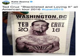 Ted Cruz "Blacklisted and Loving It" all American tour 2016 #cpac2015 Katie Zezima @katiezez Ted Cruz "Blacklisted and Loving It" al American tour 2016 #cpac2015 WASHINGTON nc BLACKLISTED & LOVING IT" ALL AMERICAN TOUR 20)、/ 16